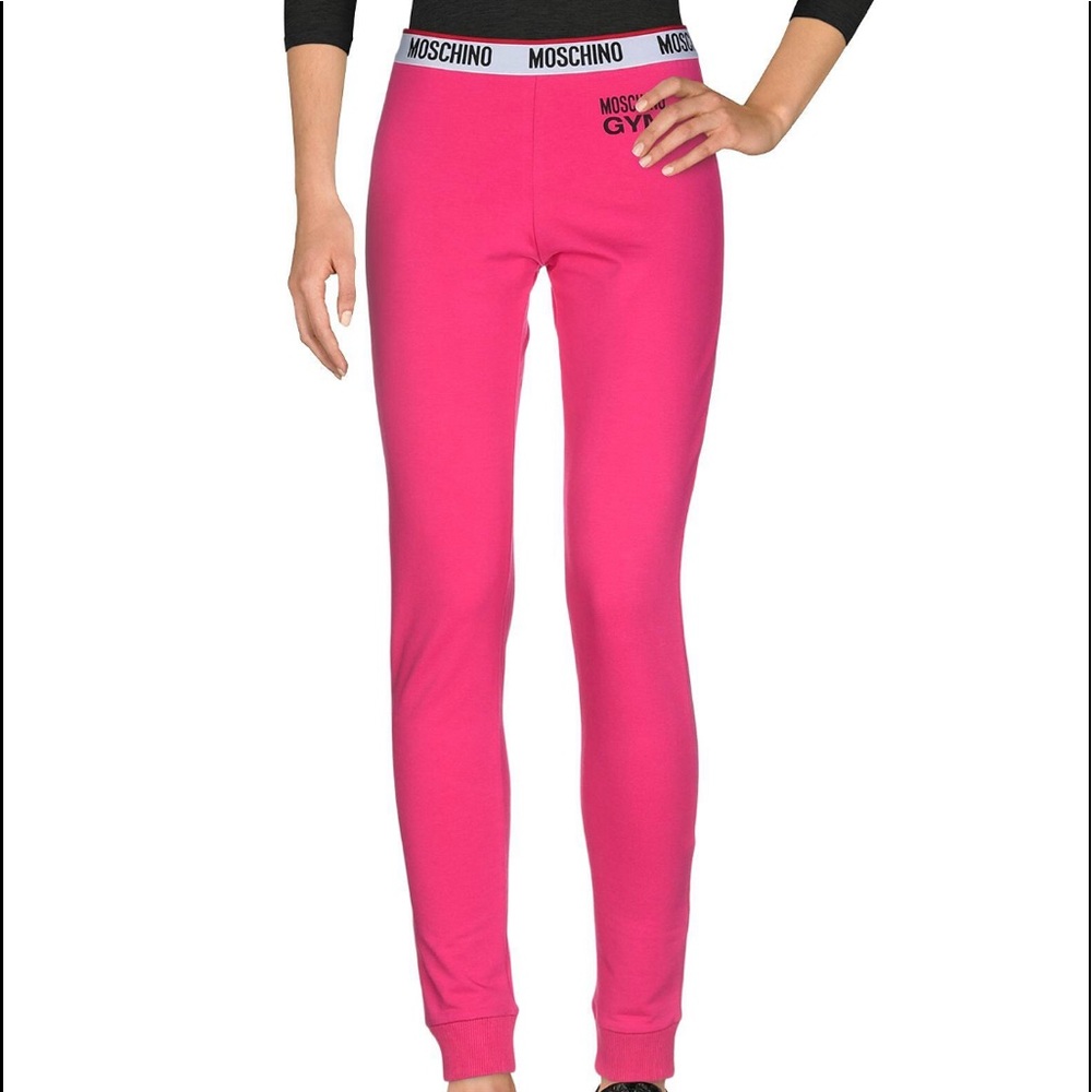 Moschino logo tape pink  joggers, authentic